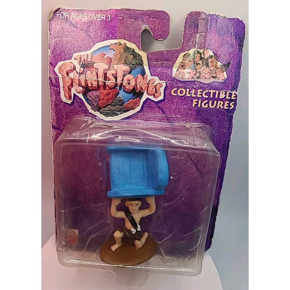Vintage 90s The Flintstones Bamm-Bamm 3” Figure Figurine 1993 New In Package